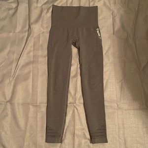 GYMSHARK Vital Seamless Leggings Size XS LIGHT GRAY